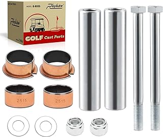 Roykaw EZGO TXT/PDS Kingpin Spindle Bushing Kit for 2001-Up Golf Cart Models, Replaces OEM # 70648-G01, 70745-G01, 614034