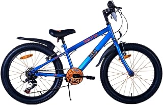 Nerf - Bicicleta infantil para niños de 20 pulgadas, color azul satinado, 6 velocidades