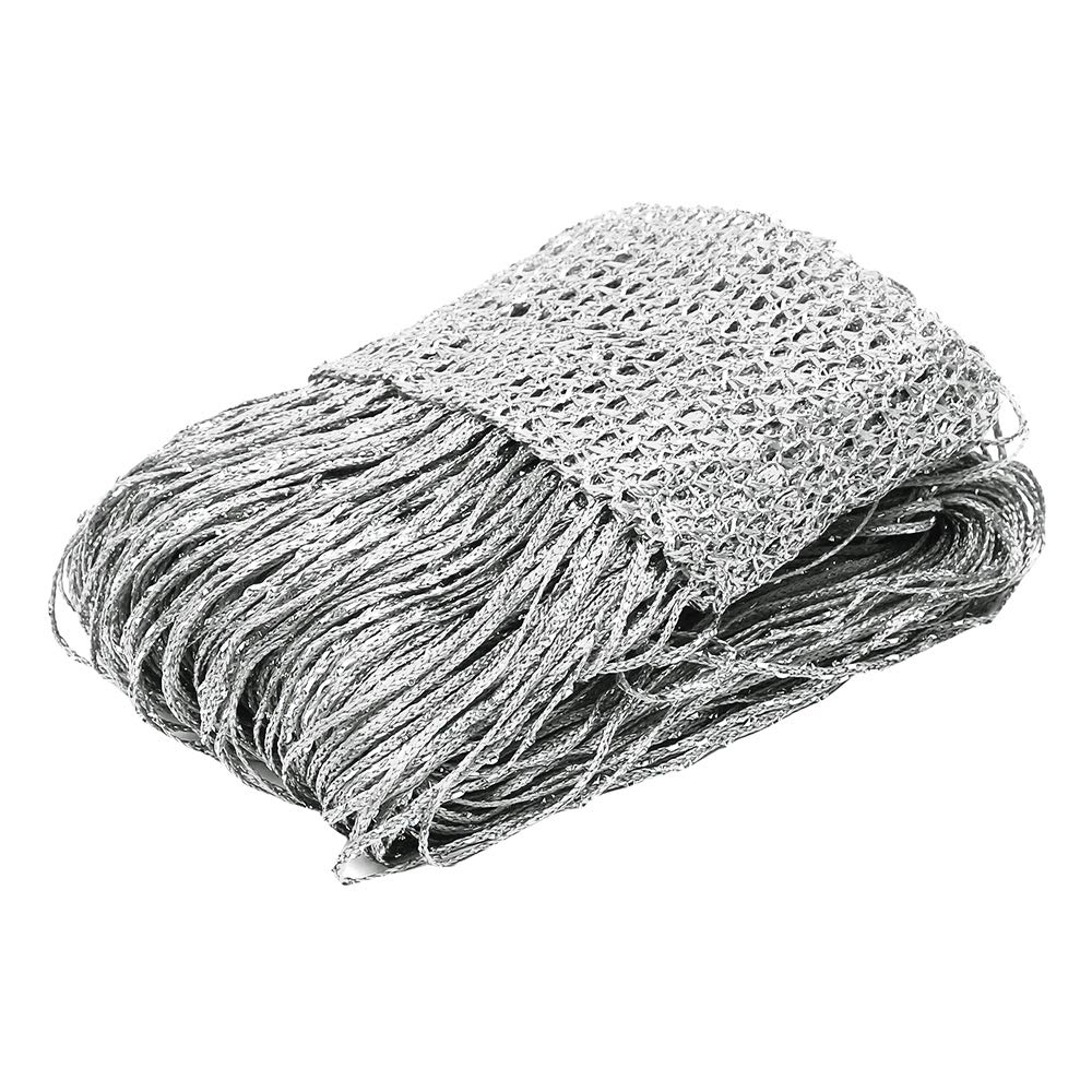 XILEUDUOD Thread Curtain Door String Curtain Curtain Wall Panel Fringe Window Room Divider Blind Decorative Tassel Screen Ribbon Strings Strip(Silver gray)