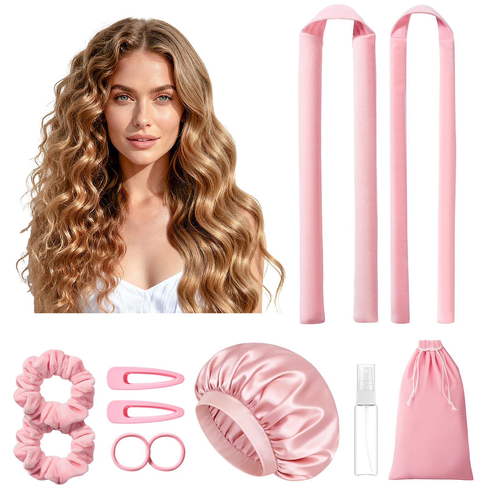 Photo 1 of LitBear Heatless Hair Curlers Set