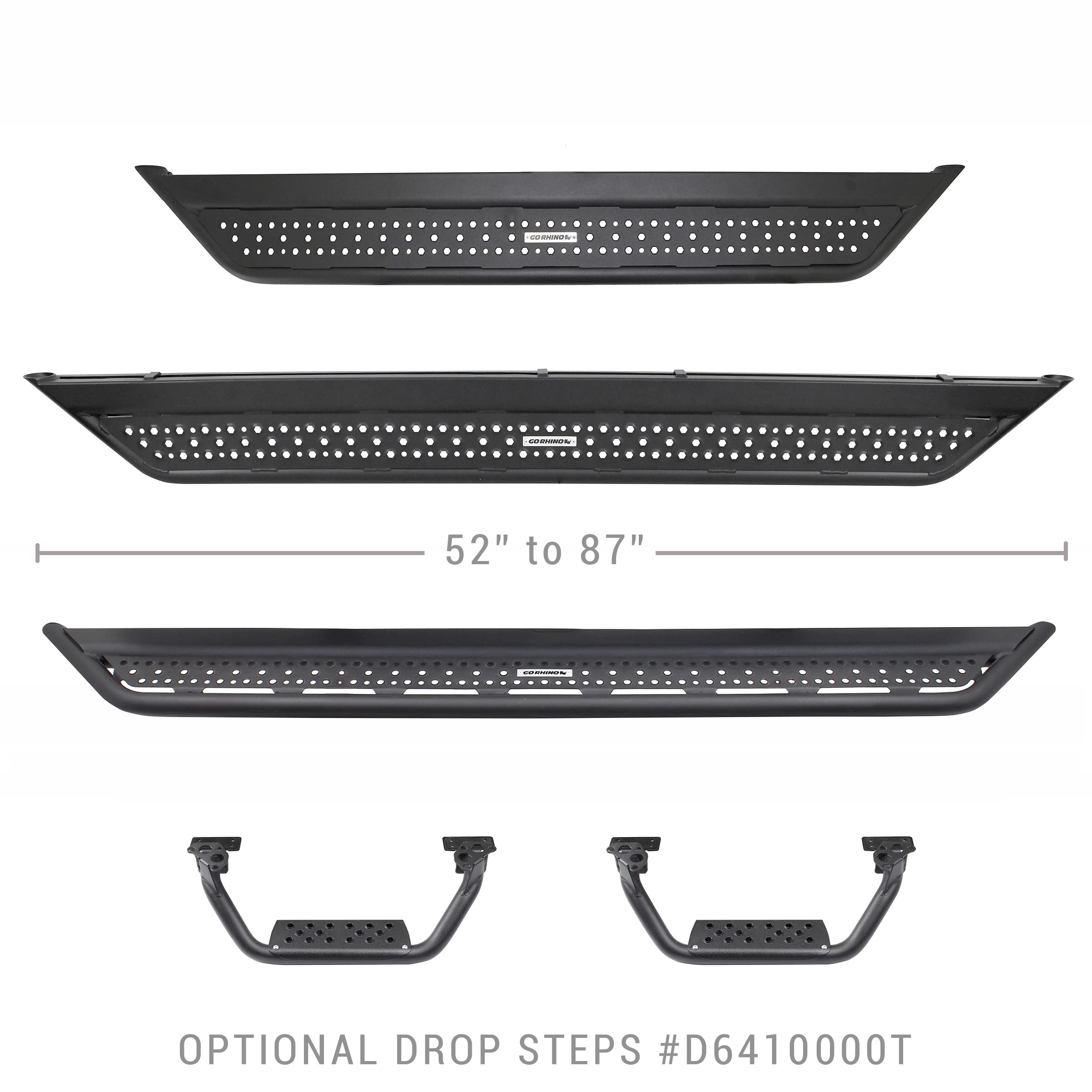 Amazon.com: Go Rhino Dominator Xtreme D6 SideSteps Sidestep