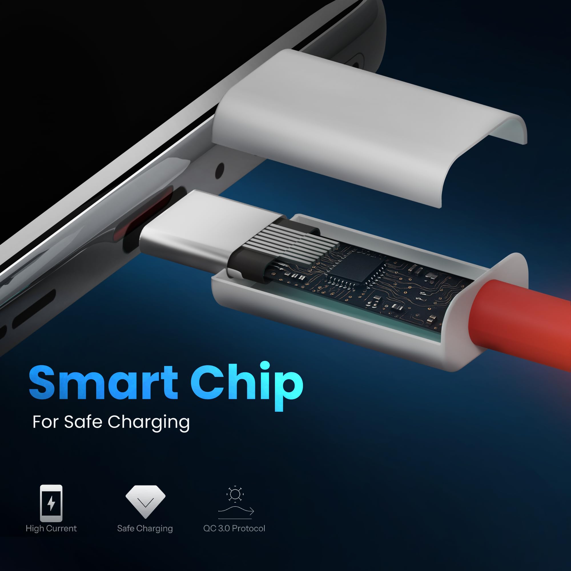 80w Oneplus Compatible Fast Charging USB A to Type C Cable — Amazon image 6
