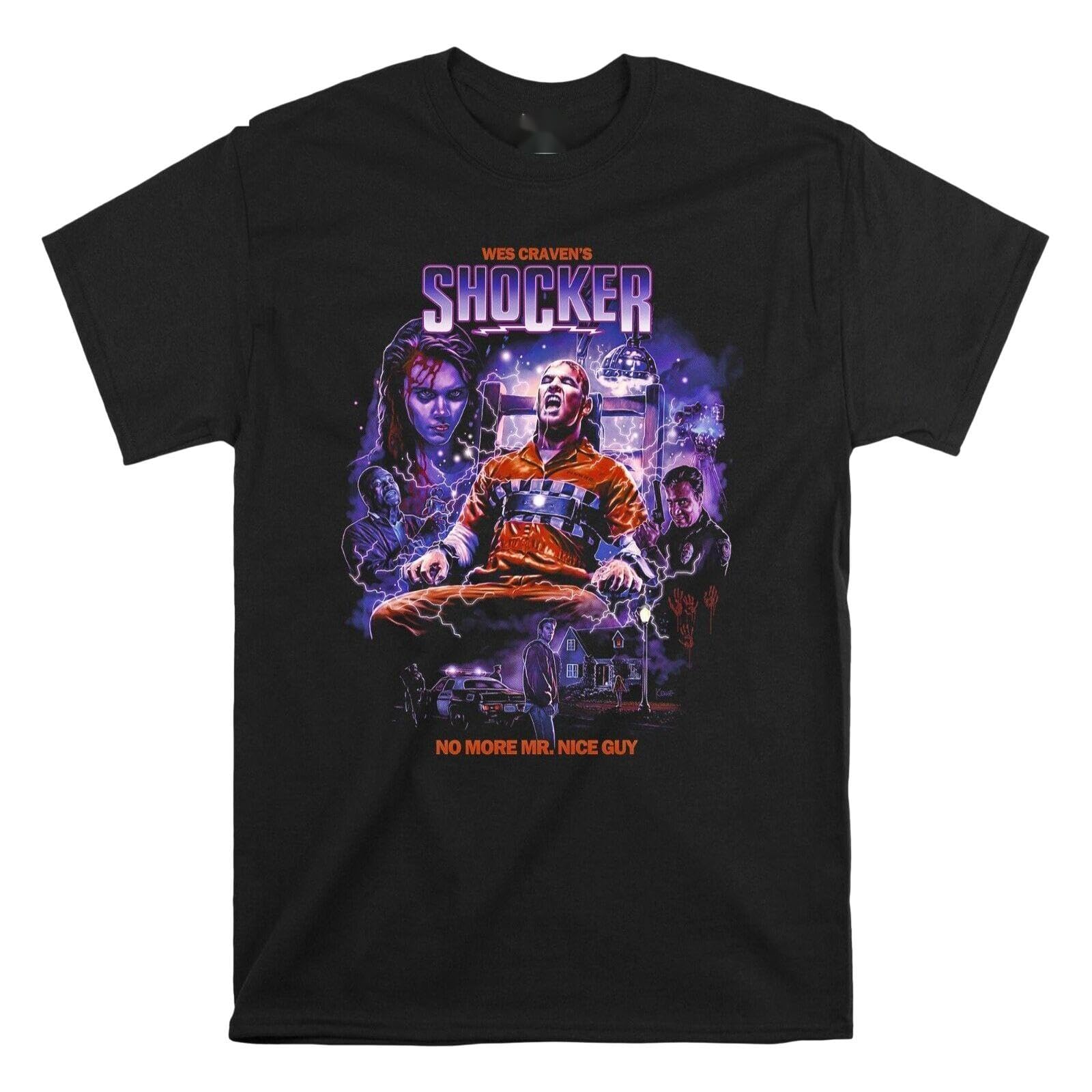 Wes Craven's Shocker No More T-Shirt Gift Hoodie Tshirt Men Women Black