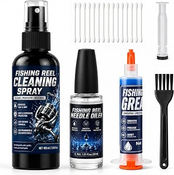 Fishing Reel Care Kit for Lubricate, Protect & Clean