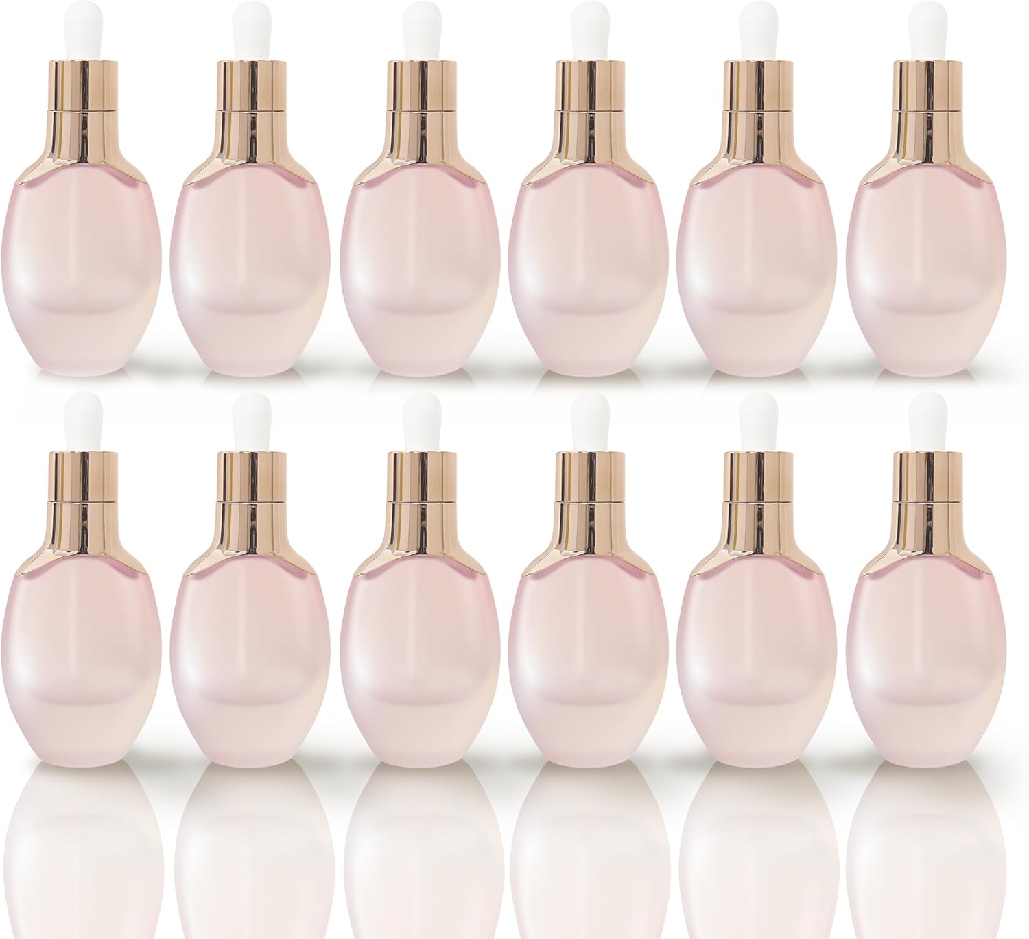 Gugrida かわいいカラフルエッセンシャルオイルボトル、スポイト式、ガラス製、化粧品・アロマオイル・ローション等に適用、30ml