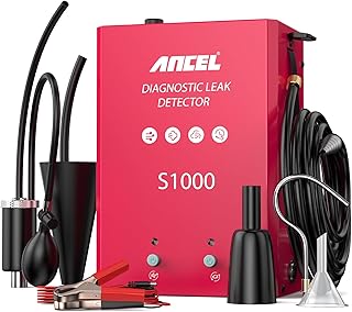 ANCEL S1000 Automotive Evap Smoke Machine, Leak Detector with Air and Smoke Dual-Modes, 12V Car Pipe Vacuum Leakage Tester for Motorcycle Car Light Truck Boat