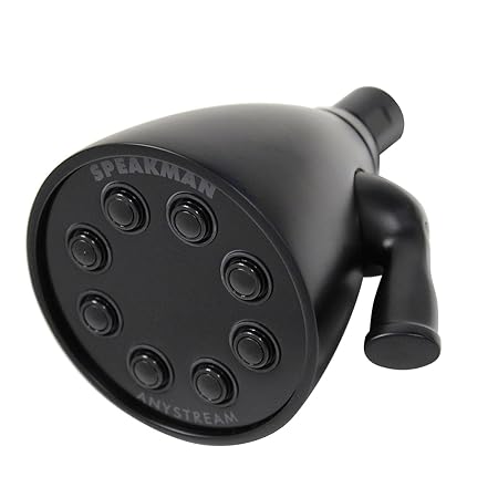 Speakman S MB S-2251 Icon Anystream High Pressure Adjustable Shower Head, Matte Black