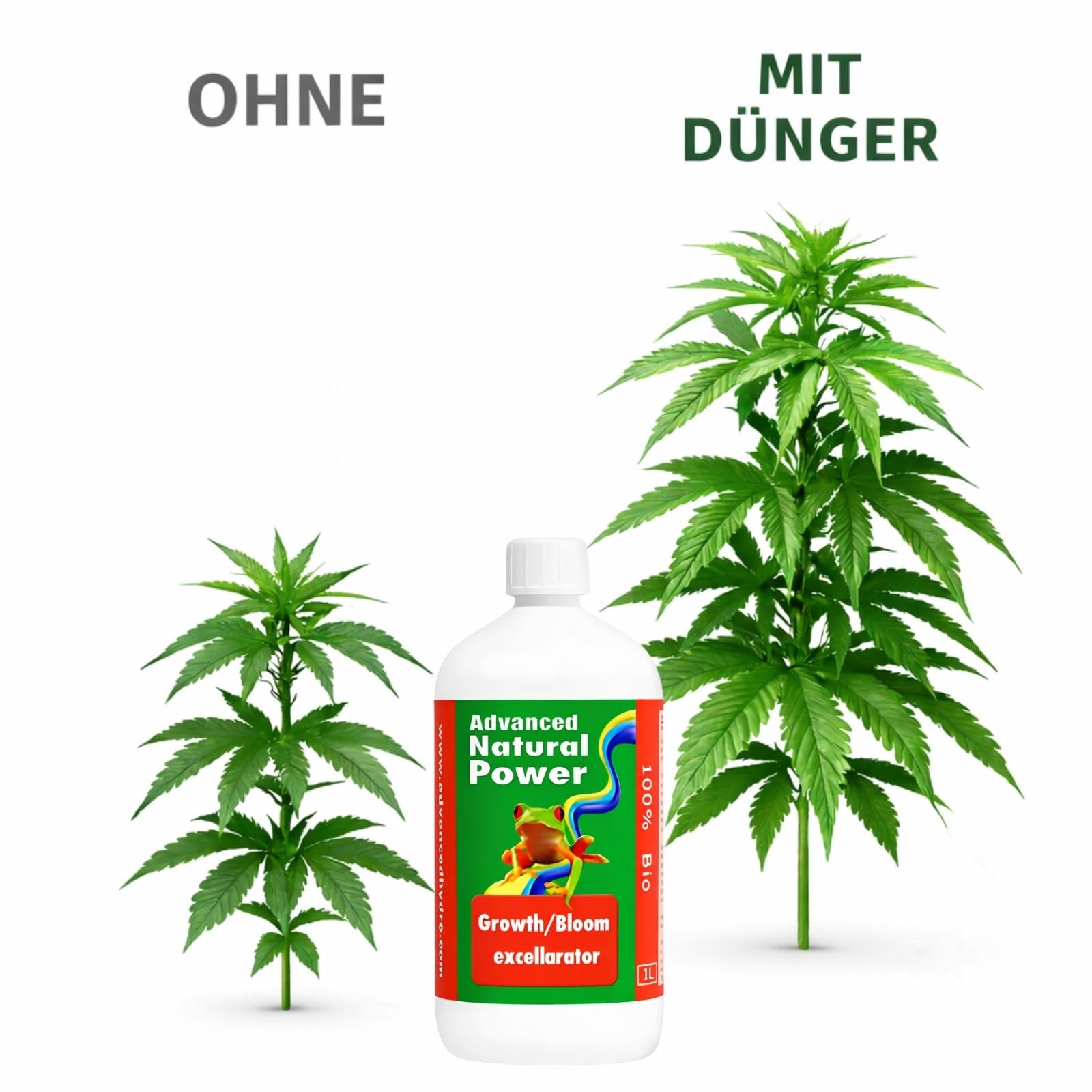 Weedness Advanced Hydroponics Growth/Bloom Excellarator 1 Liter - Grow Anbau Indoor Dünger Substrat Reiniger Erde Flüssigdünger Organischer Dünger Bio