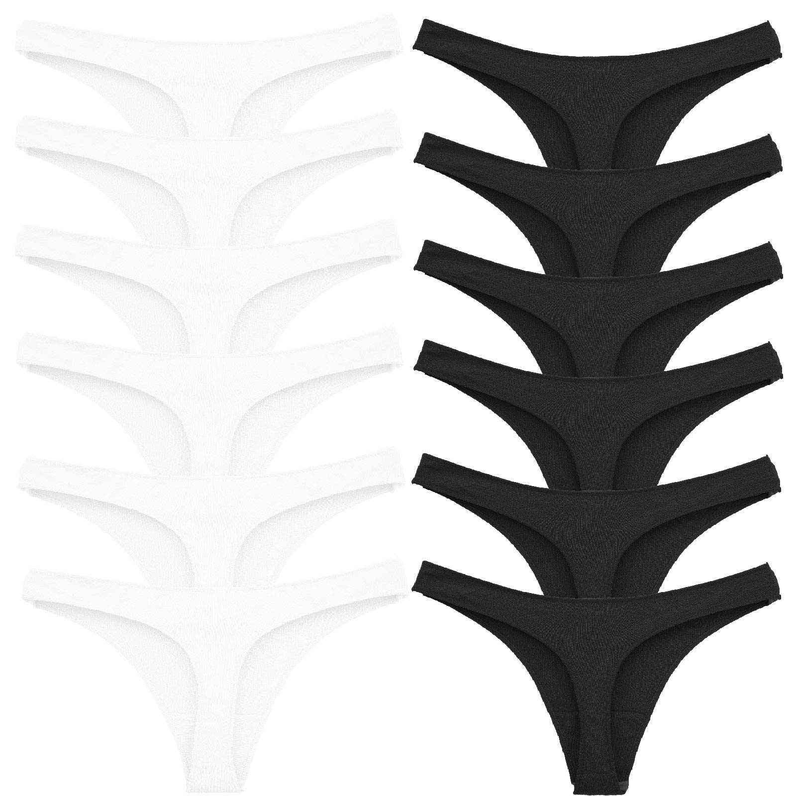 Toocool - Lot de 12 String en Coton pour Femme, Culotte pour Femme, String Extensible 12 Pièces, Lot Underwear String Sport Femme 368-12