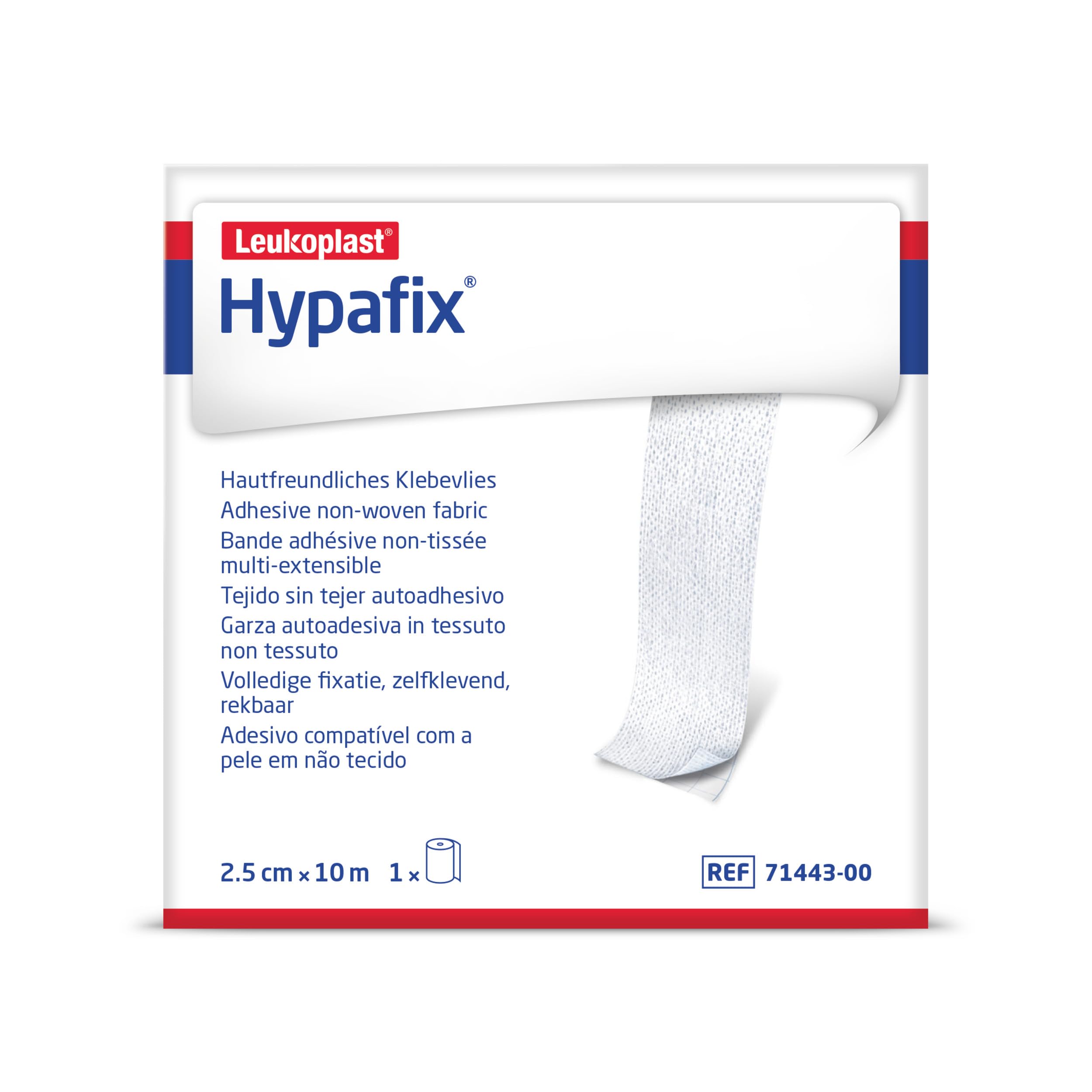 Hypafix Self Adhesive Dressing Retention Tape Thin Non-Woven 2.5Cm X 10M