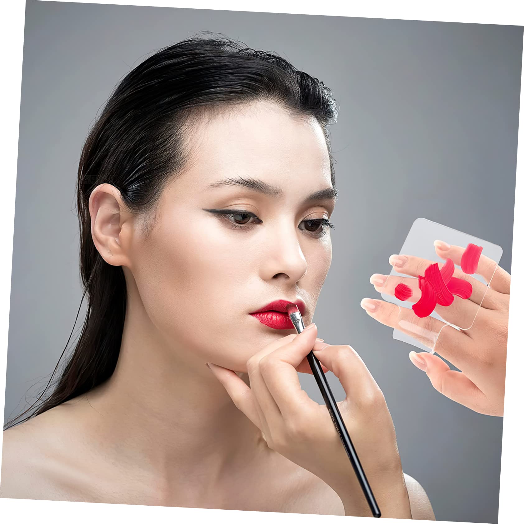 FRCOLOR 5 Piezas Paleta base de maquillaje máscara de pestañas de colores maquillaje aliber maquillaje hombre bandeja para mezclar maquillaje bandeja de mezcla de maquillaje para bases