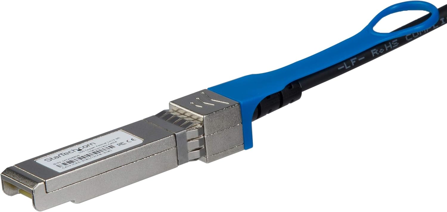 StarTech.com StarTech.com HPE JD097C Compatible 3m 10G SFP+ to SFP+ Direct Attach Cable Twinax-10GbE SFP+ Copper DAC 10 Gbps Low Power Passive Mini GBIC/Transceiver DAC Firepower A5500 (JD097CST)