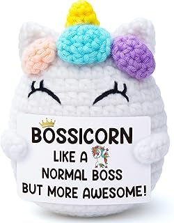 Christmas Boss Gifts for Boss Lady Women, Bossicorn Xmas Stocking Stuffers White Elephant Birthday Unicorn Office Gift for Boss Female Appreciation Thank You Present for Supervisor Manager Leader