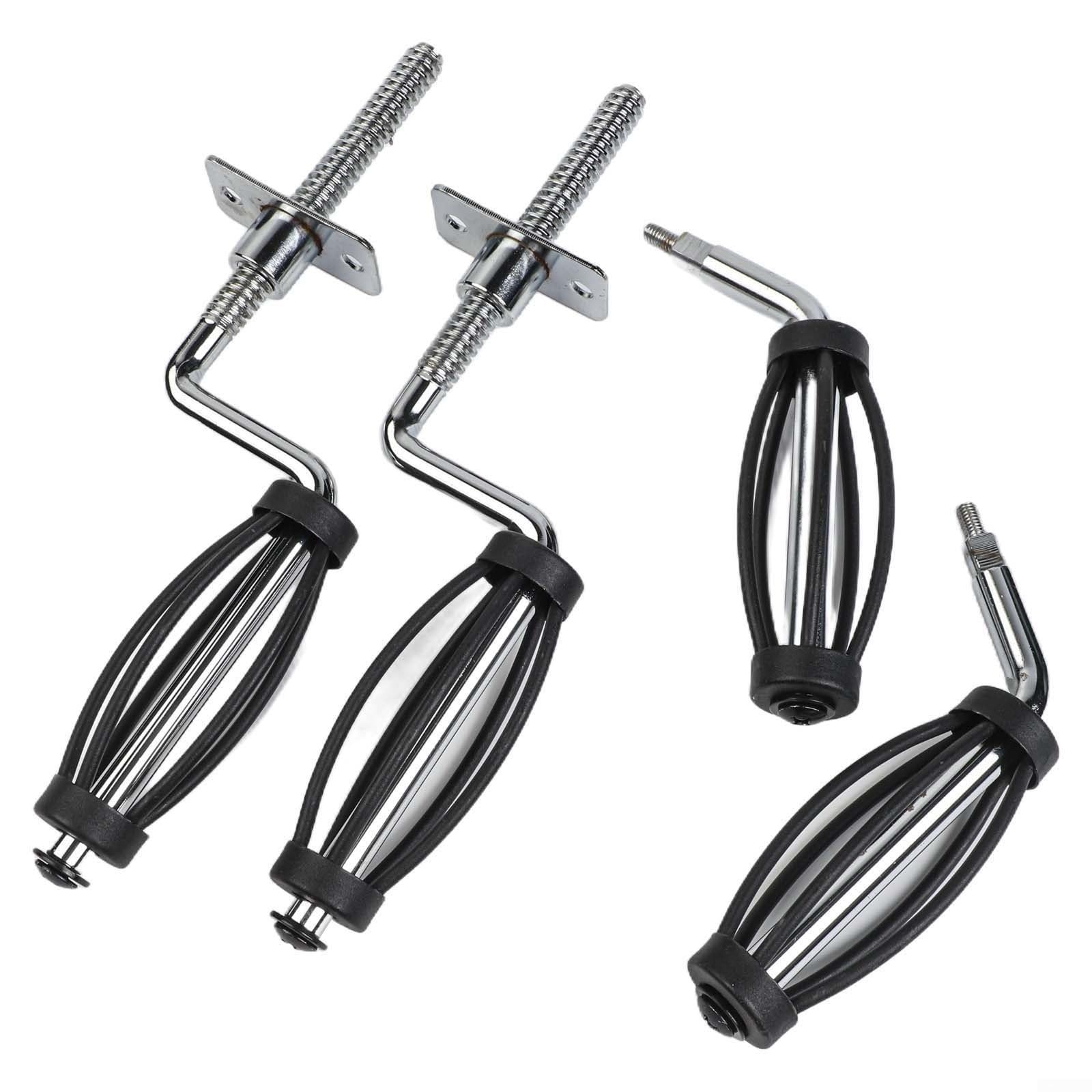 Maniglia per barbecue per Traeger e altre marche, filettatura da 12 mm, ricambio in acciaio inox, presa sicura ad alto calore per affumicatori e stufe a legna (A)