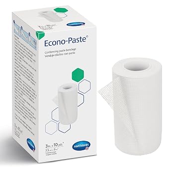 Hartmann 47300000 Econo-Paste Latex-Free Conforming Zinc-Oxide Paste Bandage, 3" Width, 10 yd. Length