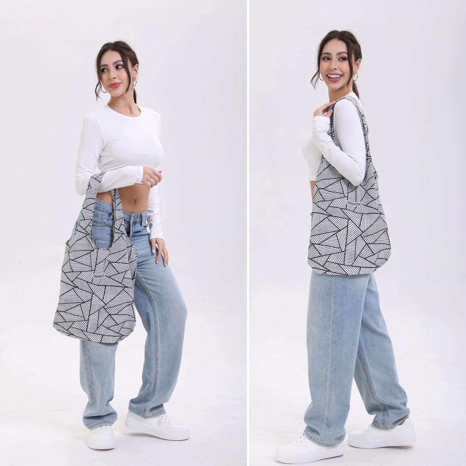 Compact Reusable Grocery Tote Bag – Lightweight, Foldable & Packable Shopping Bag for Travel - Image 2