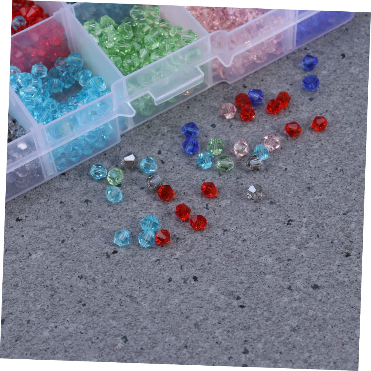 SHINEOFI 3000stücke Rhombus Glasperlen Farben Mit Aufbewahrungsbox Für Schmuckherstellung Armbänder Und Basteln