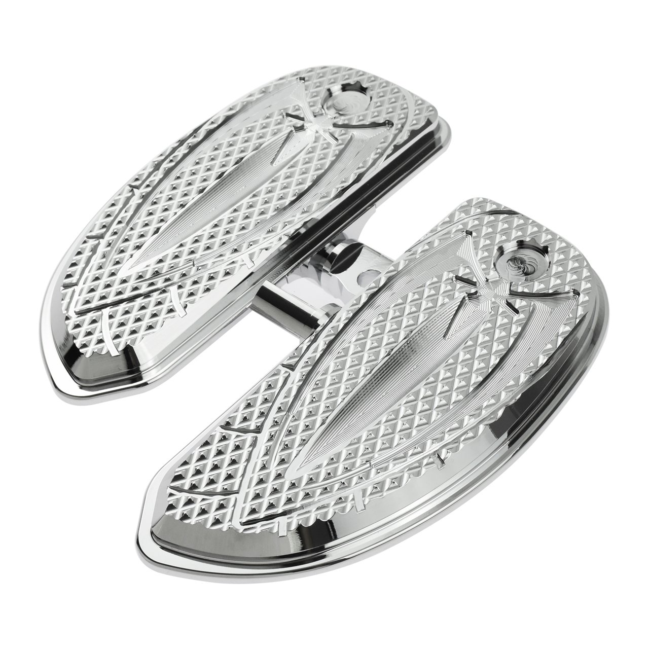 Stopki motocyklowe aluminiowe męskie podnóżki pasują do Harley Touring Road King Street Glide Softail Gruby chłopiec