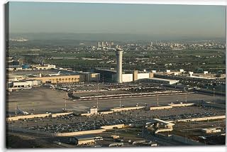 The tower the Ben Gurion Airport Tel Aviv Canvas Wall Art Decor Framed Photo Prints Picture Poster For Bathroom Bedroom Kitchen Living Room Office Artwork Paintings 20x30