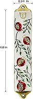 Vista 4 de Puerta Mezuzah Caso Moderno Granada Árbol Diseño 4" Mezuzah Judía Cubierta Home Blessing