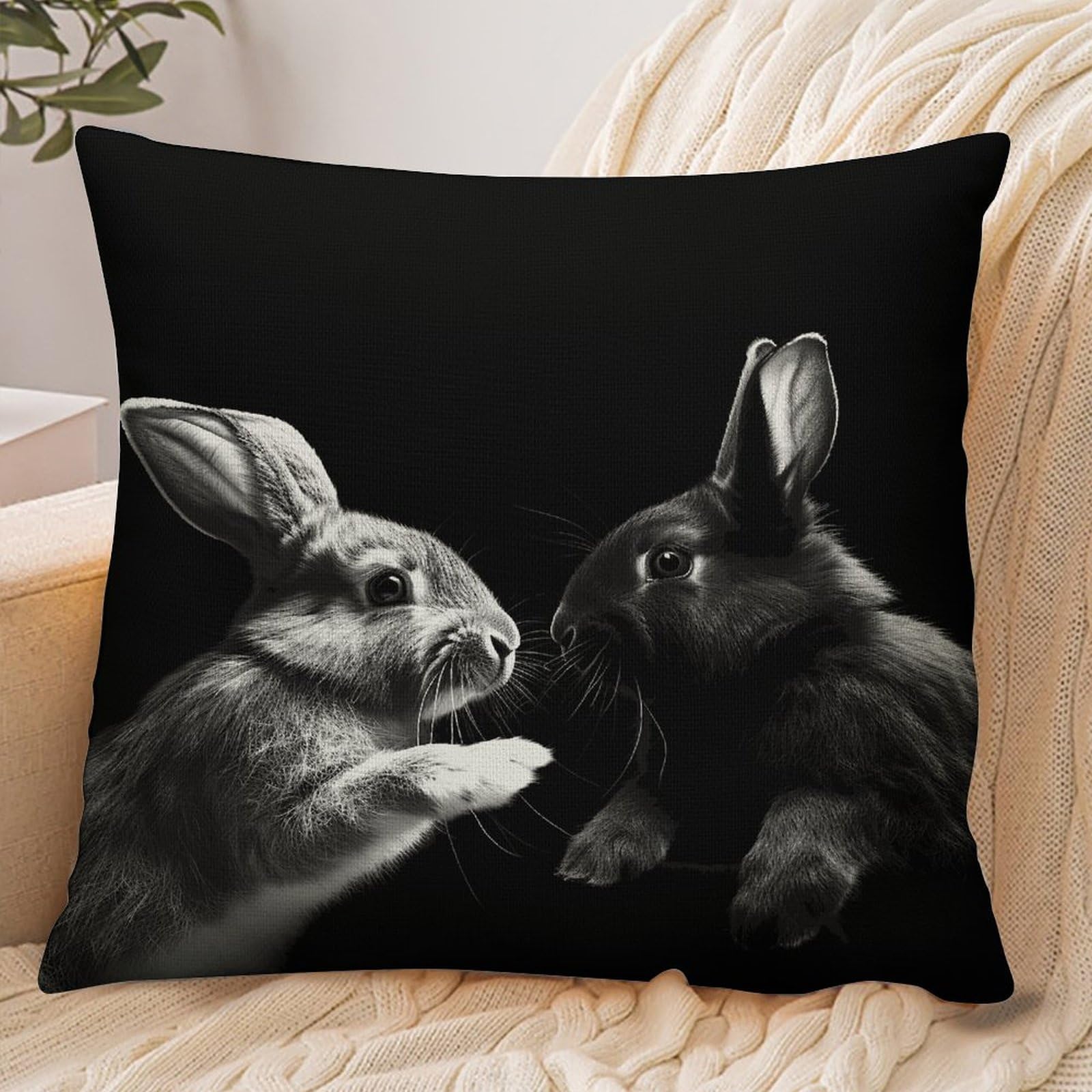 Fekiloot Style Give Rabbit Clip Art Pillowcase Pillow Sham Pillow Case