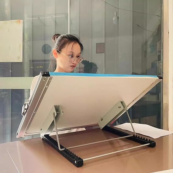 COYEUX A2 Portable Drafting Board, Magnetic Architecture Table, with Parallel Straightedge and Storage Bags, Adjustable Angle, for Students and Professionals