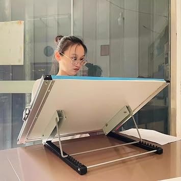 COYEUX A2 Portable Drafting Board, Magnetic Architecture Table, with Parallel Straightedge and Storage Bags, Adjustable Angle, for Students and Professionals