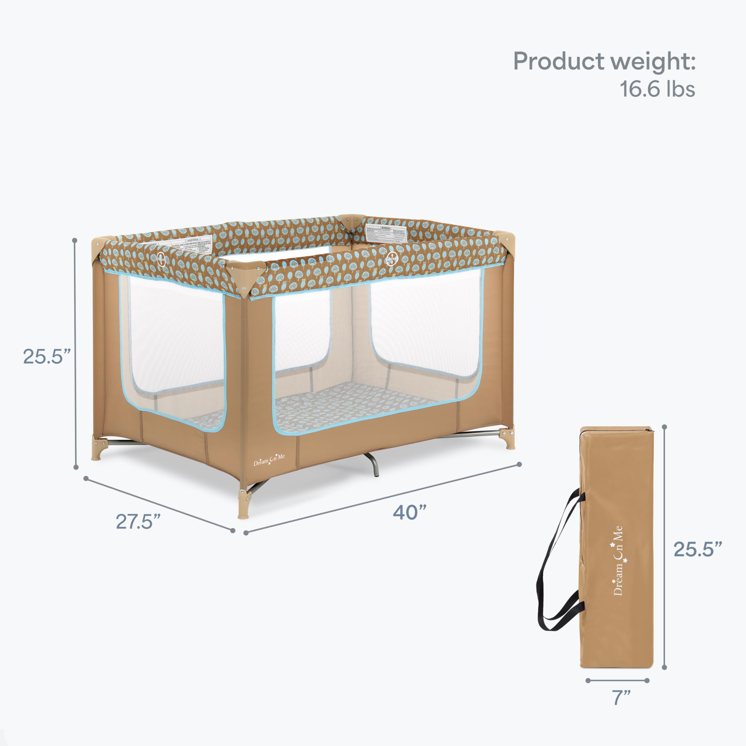 Amazon.com : Dream On Me Zodiak Baby Playard, Breathable Mesh