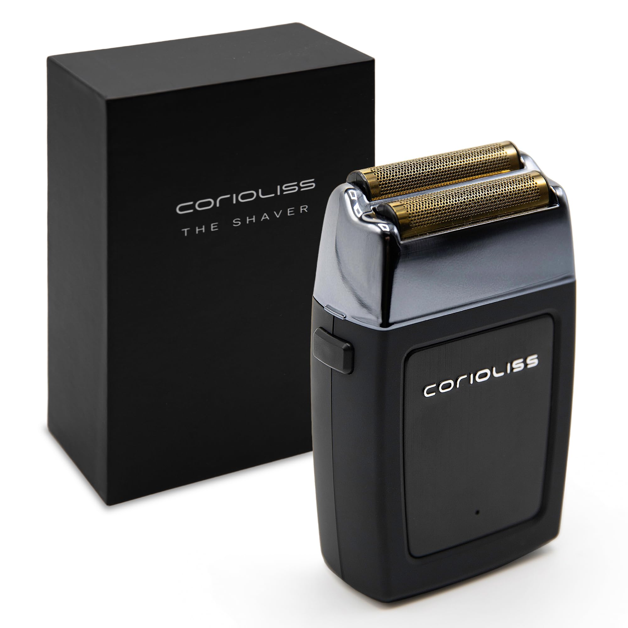 Corioliss The Shaver | Afeitadora Electrica Profesional | Láminas Titanio | Afeitado Preciso Hombre | Barba y Cabeza | Recargable | Batería 1,5 horas uso