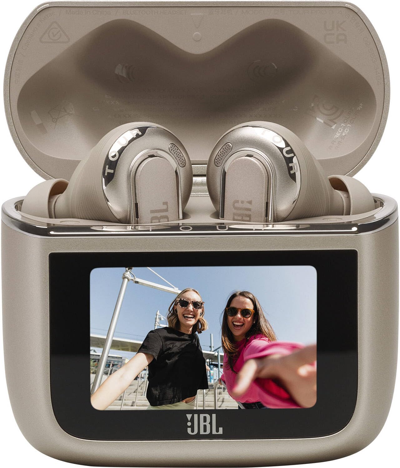 JB.L Tour Pro 3, True Wireless Bluetooth Earbuds with Smart Charging Case, 40h Battery Life, True Adaptive Noise Cancelling 2.0 and JB.L Spatial 360 Sound with Head Tracking Beige - Original
