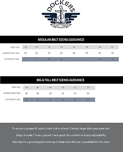 Miniatura 6 de Dockers - Cinturón de vestir y casual de cuero trenzado para hombre