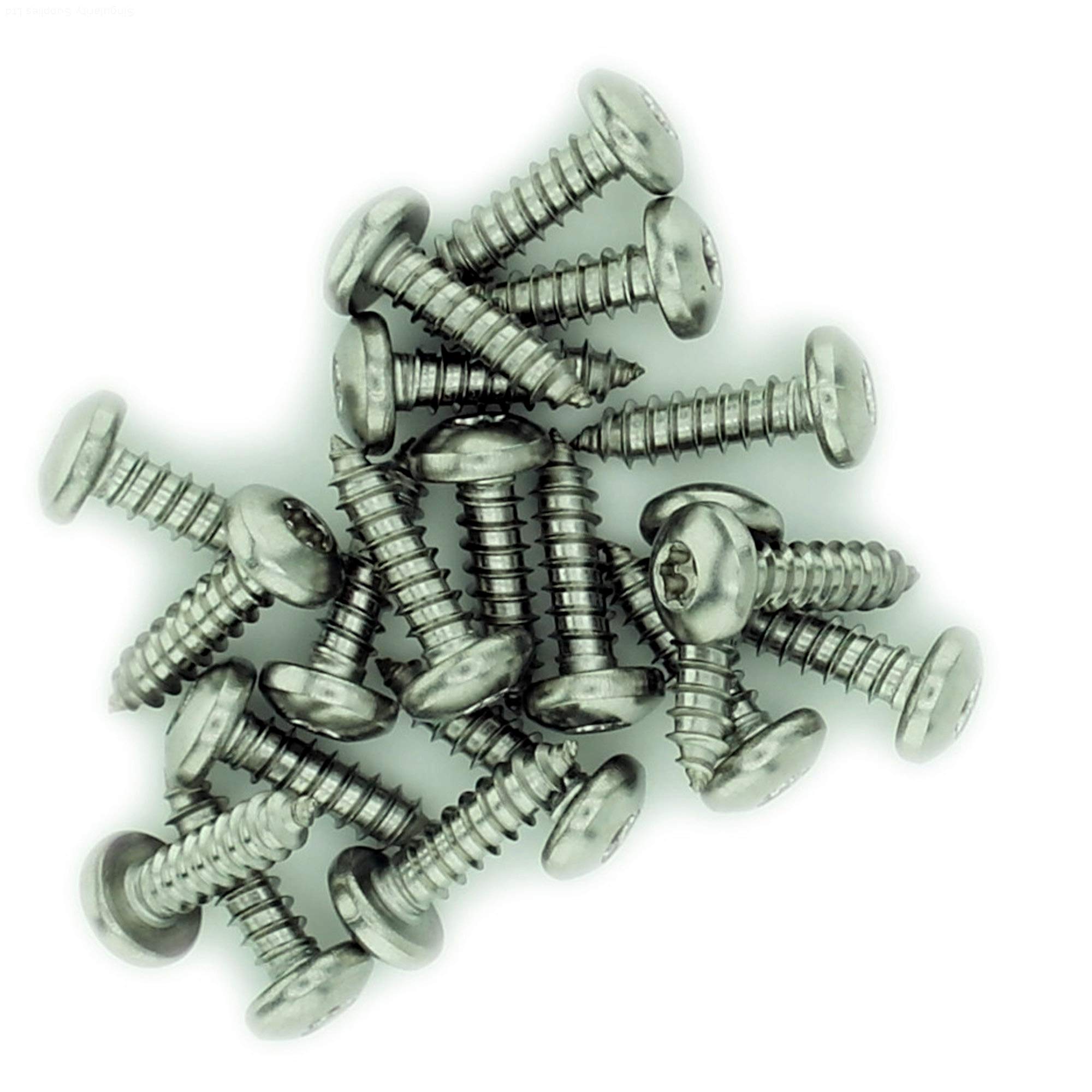 Singularity Supplies No.4 X 0.975 (2.9Mm X 25Mm) Tx Pan Self-Tapping Screw - Stainless Steel (A2) (Pack Of 20)
