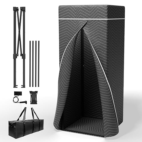 Portable Recording Booth, Complete Home Recording Studio Soundproof Vocal Booth, Foldable with Travel Bag for Echo-Free Studio-Quality Sound, Ideal for Voiceovers, Podcasts, and Music