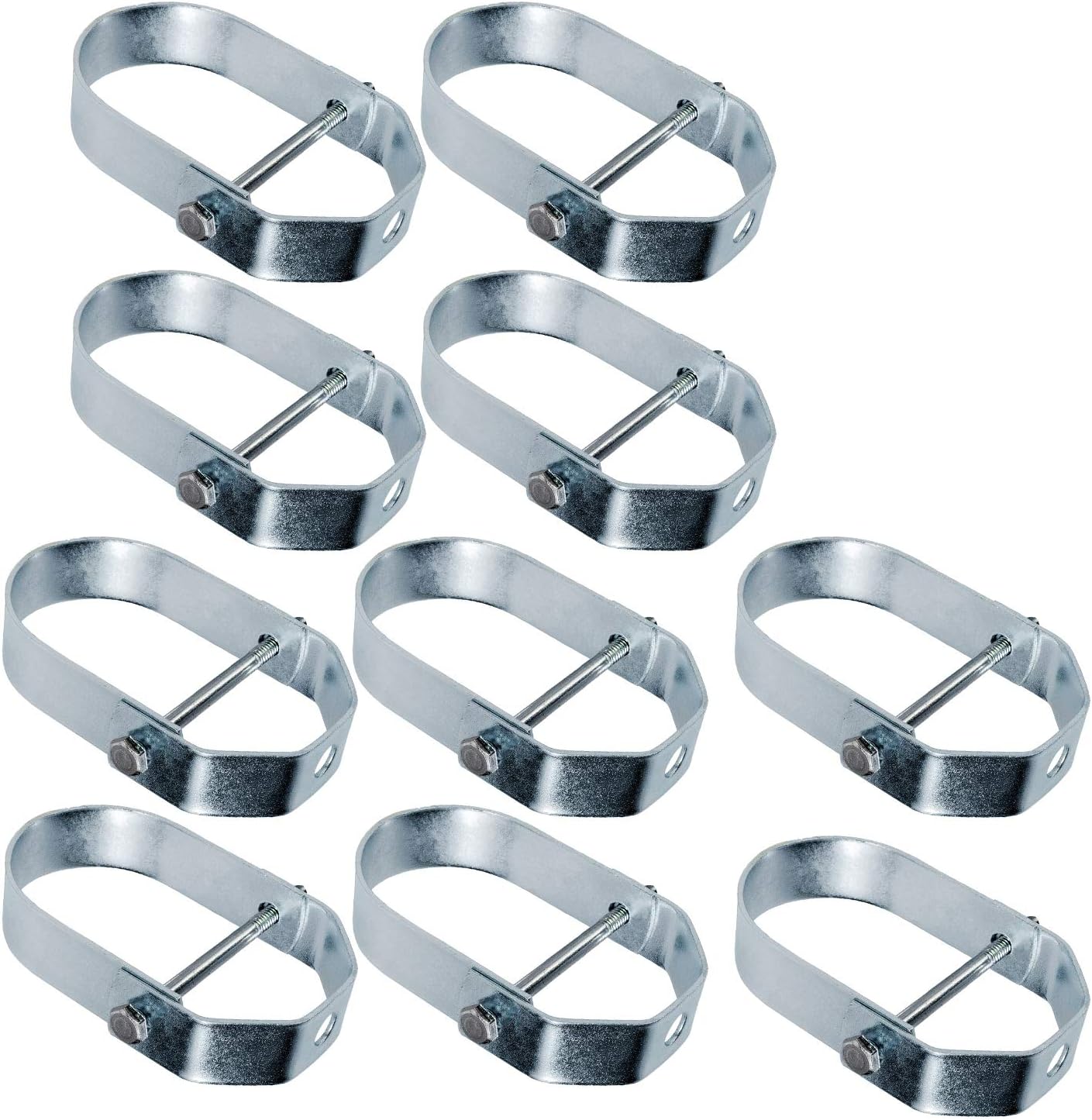 IDT-HF112-10 Clevis Hanger Standard Electro Galvanized Steel, 1-1/2 in, 10 Pieces, Chrome, 10 Pack