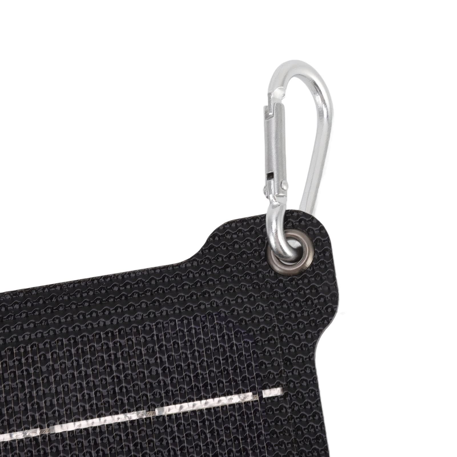 Caricatore pieghevole a pannello solare per esterni, power bank portatile con doppia USB, IPX6, ricarica efficiente per telefoni e dispositivi