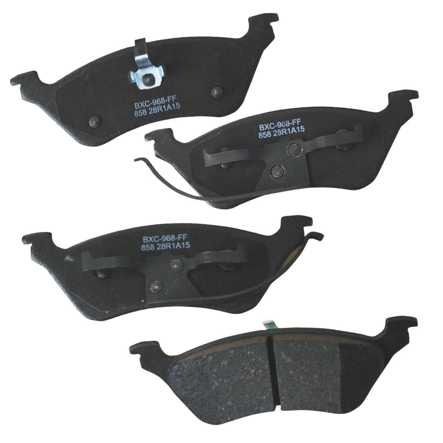 Bendix Premium SBC858 Ceramic Rear Brake Pads for Chrysler Town &amp; Country 2007-2001, Voyager 2008-2001, Dodge Caravan 2007-2001, Grand Caravan 2007-2001