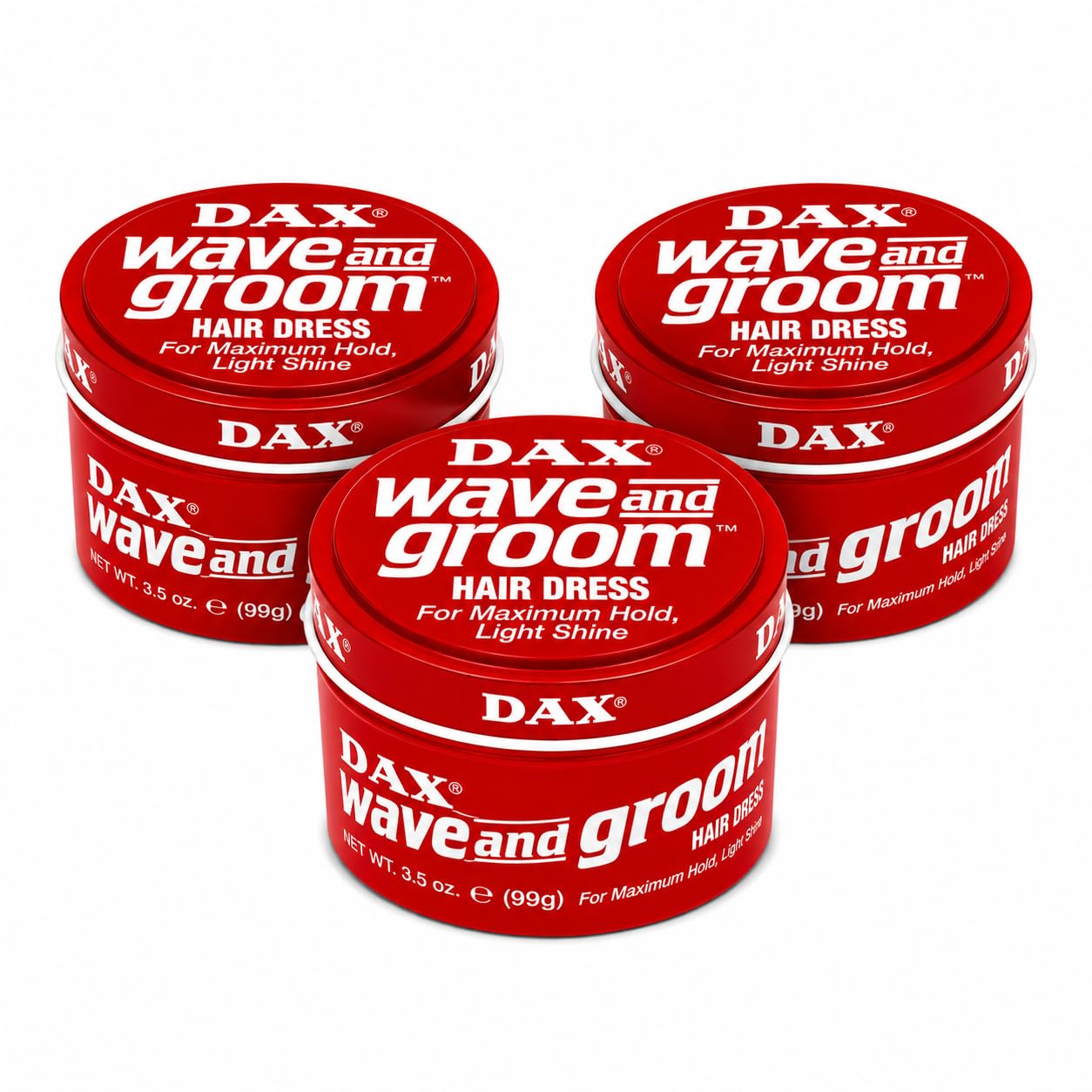 Dax Wave and Groom Hair Dress, 3.5 Ounce (Pack of 3) by DAX