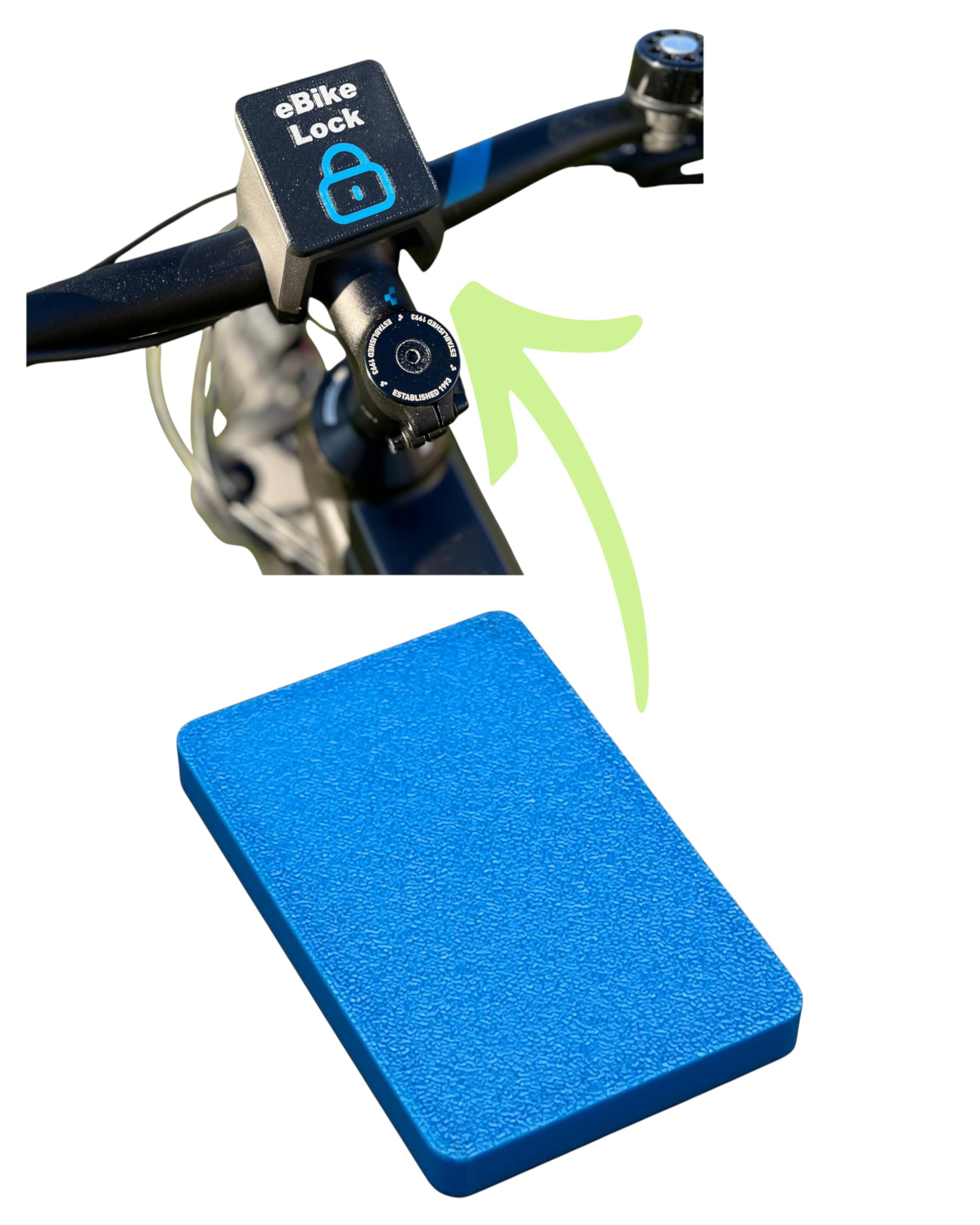 Protective Cap for Bosch eBike Display Holder Cover Protection for Contacts KIOX 300 KIOX 500 (Blue)