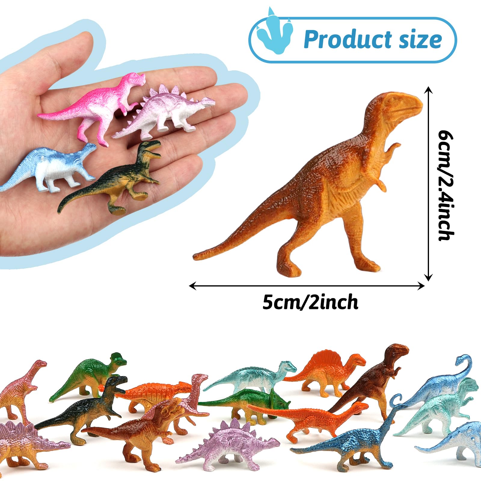 Zestaw 78 figurek dinozaurów, małe figurki dinozaurów, mini dinozaury, tworzywo sztuczne, zabawka edukacyjna dla chłopców i dziewczynek, prezent na urodziny dziecka