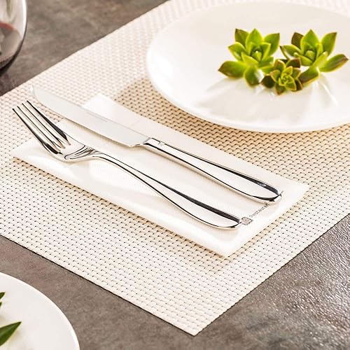 Miniatura 10 de Restaurantware Amalfi Basketweave Papaya - Mantel individual tejido de vinilo  16 x 12 pulgadas  caja de 6 unidades