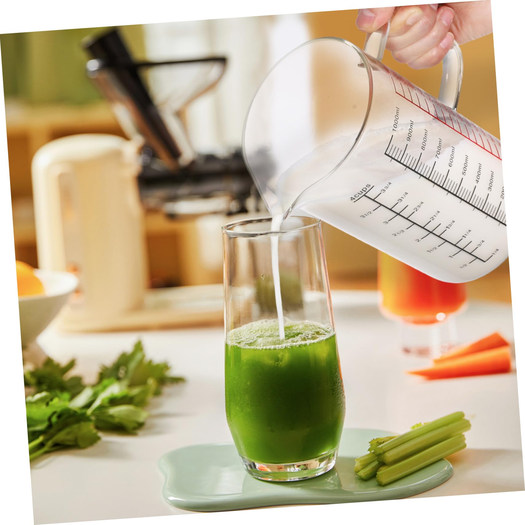 Misurino in Vetro Graduato 1000ml per Cucina e Caffè