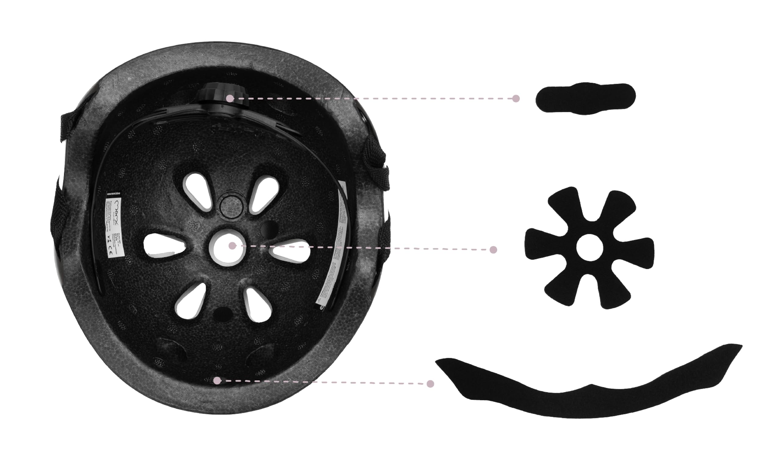 Casco Ajustable para Niños 1-4 Años 47-58 cm Bicicleta Prueba de Golpes 11 Orificios Ventilación