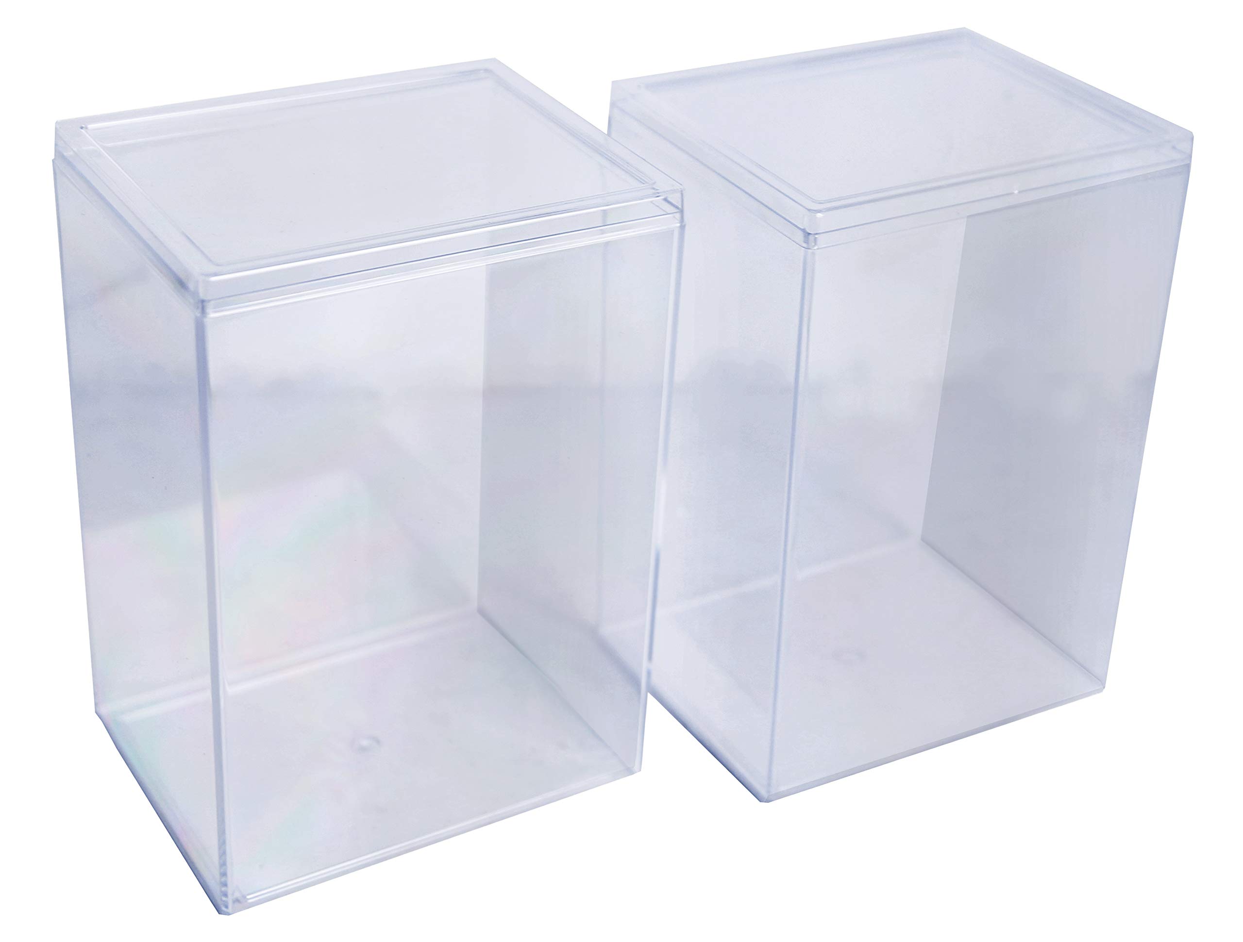 Gary Plastic Packaging Hard Funko Pop Protector Display Case - Stackable & Interlocking (2) Boxes