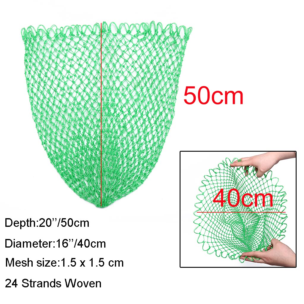 Épuisette De Pêche Pliable – Fibre Polyéthylène Double Tressé – 40-80 Cm – Légère, Anti-corrosion – Pour Rivière, Mer, Bateau