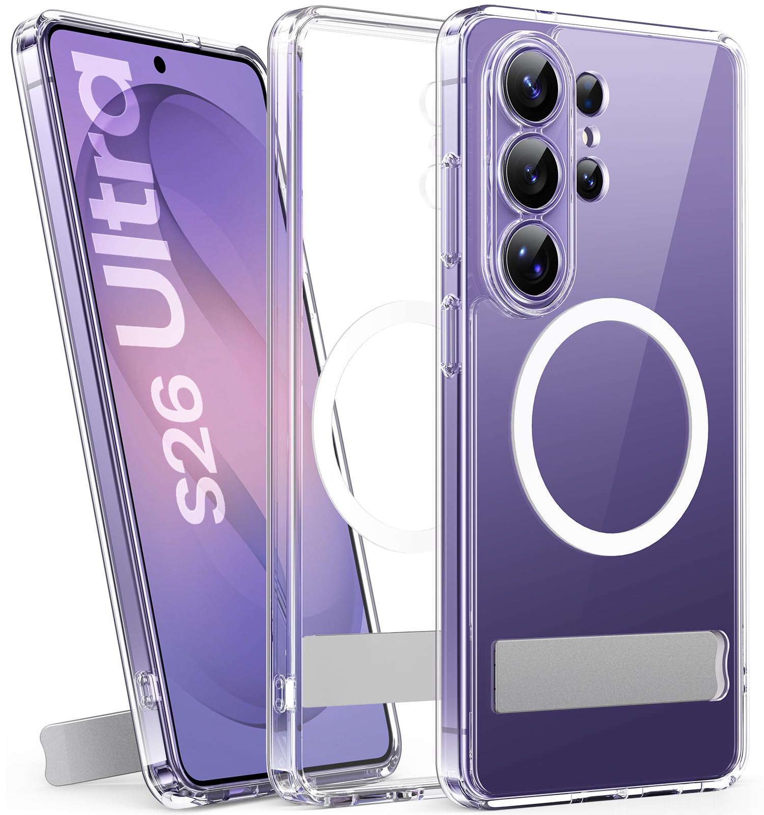 Coque Samsung S26 Ultra Magnétique avec Support et Protection Caméra