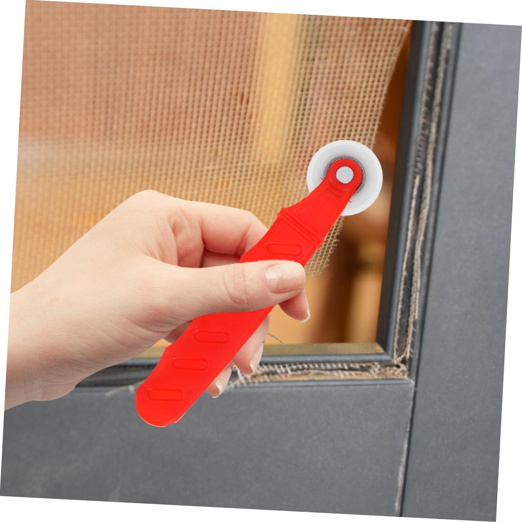 Bildschirm reparaturset Fliegengitter werkzeug mit Ergonomischem Spline roller und Haken für Einfache Netzreparatur an Fenster Terrassentüren für Heimwerker und Profis