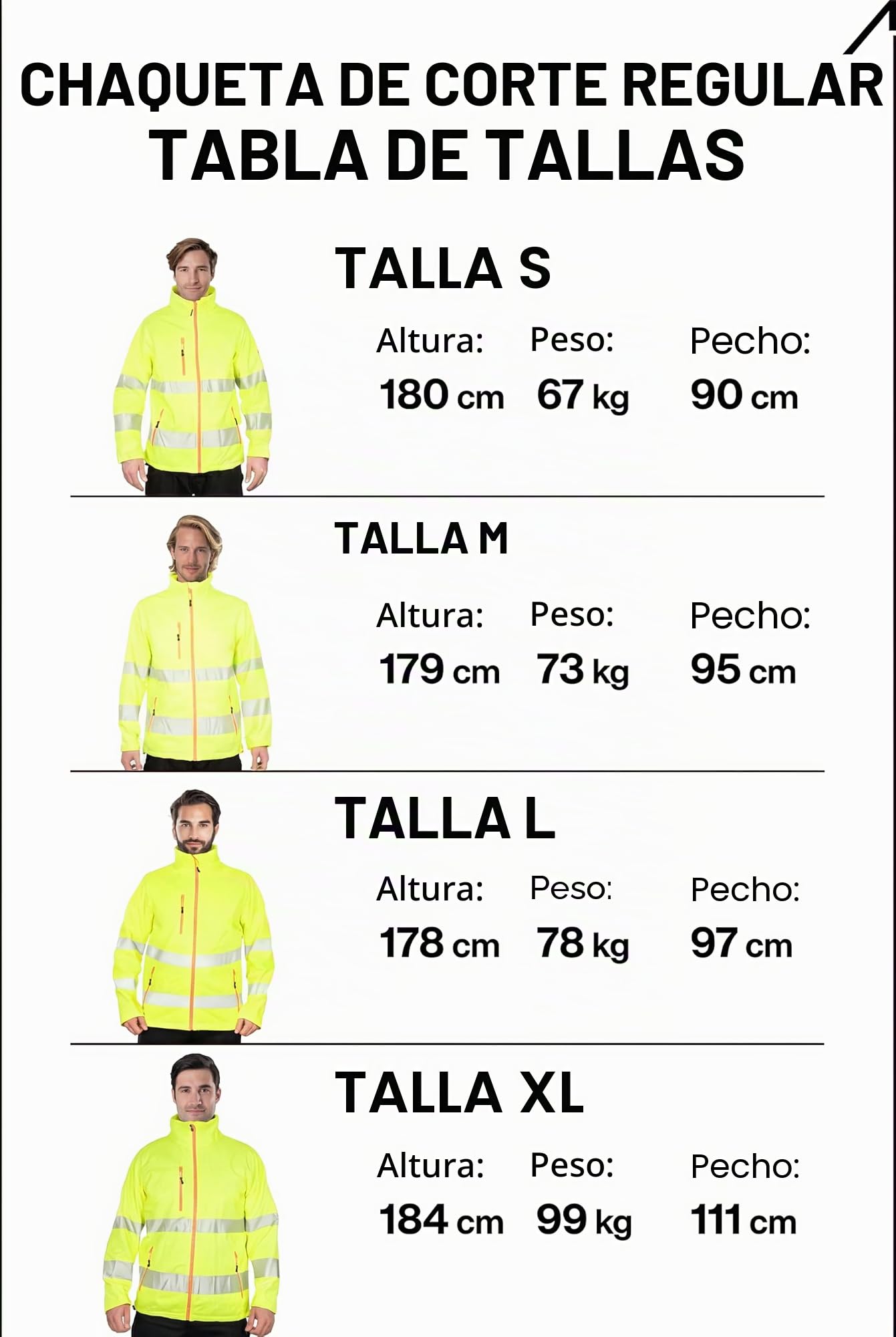 ACE Neon Lite Chaqueta de alta visibilidad - chaqueta softshell de advertencia incl. reflectores y capucha desmontable - EN ISO 20471