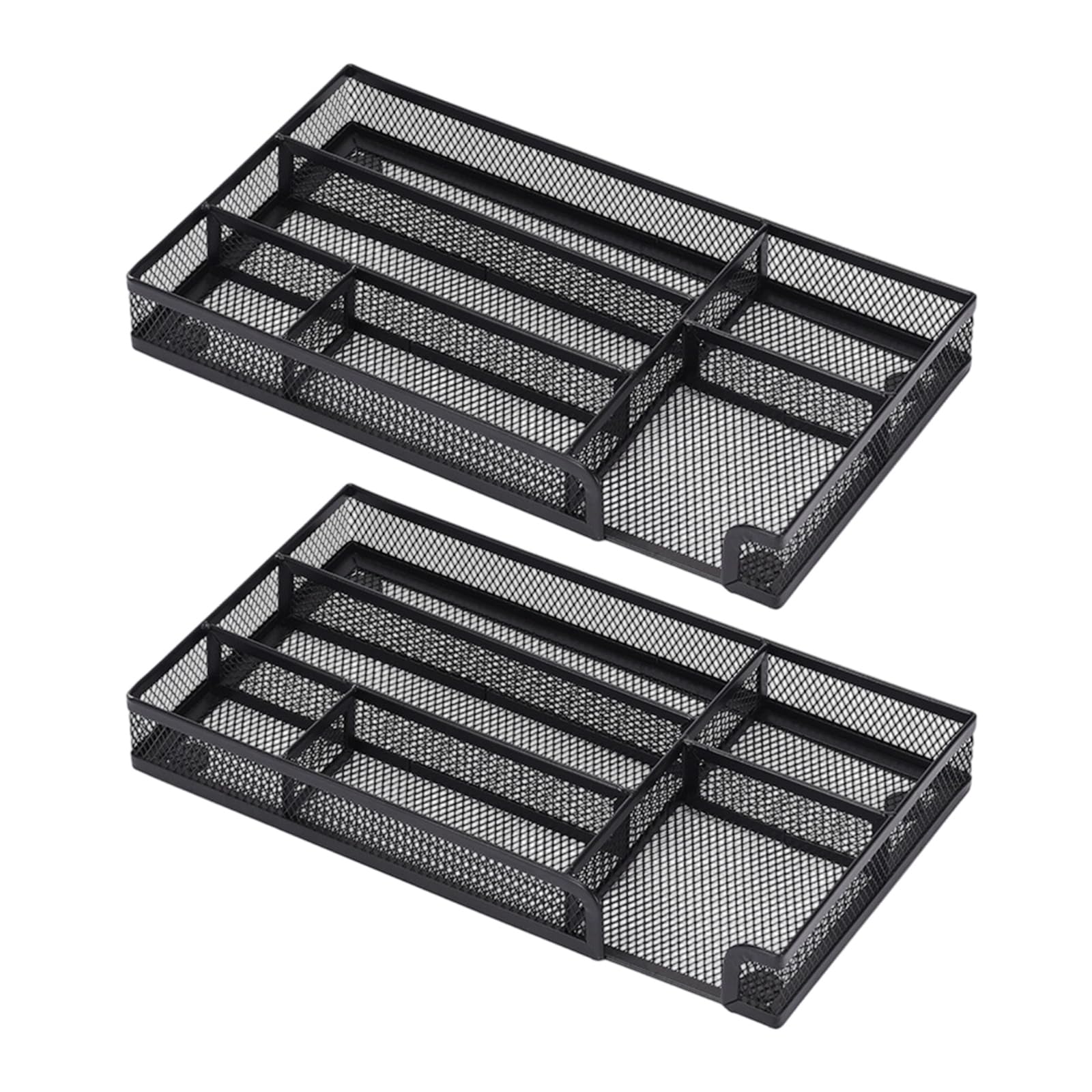 Kalttoy Multifunctional Drawer Storage Box Metal Organizers Tray for Stationery Efficient Space Management Desk Clutters Reducer