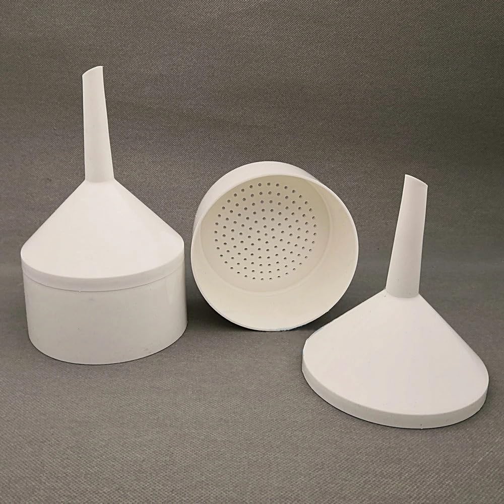 Kunststofftrichter, PP, abnehmbarer Büchner-Trichter for Schulexperimente – Größen 55/70/90/110/150 mm, 1 Stück(Bottom ID90mm)