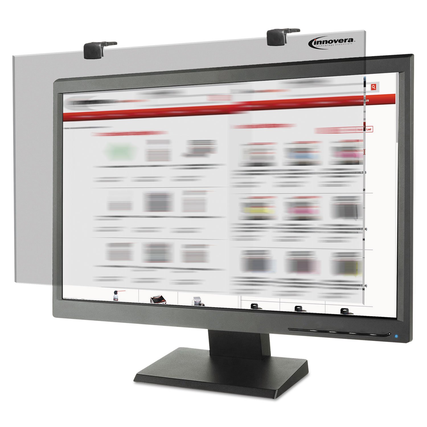 46414 Premium Anti-Glare Blur Privacy Monitor Filter for 19 to 20 Inches Widescreen LCD () by Innovera – Model IVR46414
